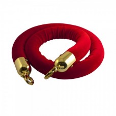 Cordon din catifea de culoare roșie cu cârlig gold